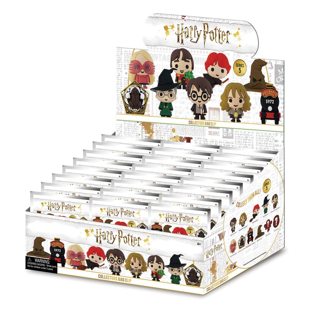 Harry Potter 3D PVC Bag Clips Series 5 Display (24) Monogram Int.