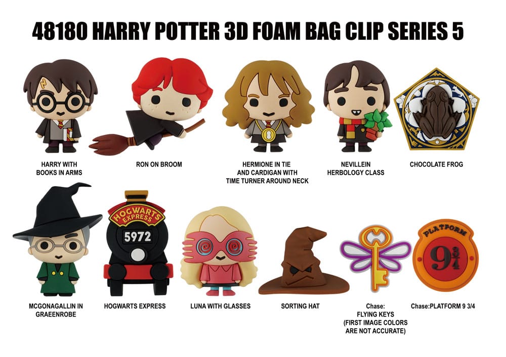 Harry Potter 3D PVC Bag Clips Series 5 Display (24) Monogram Int.