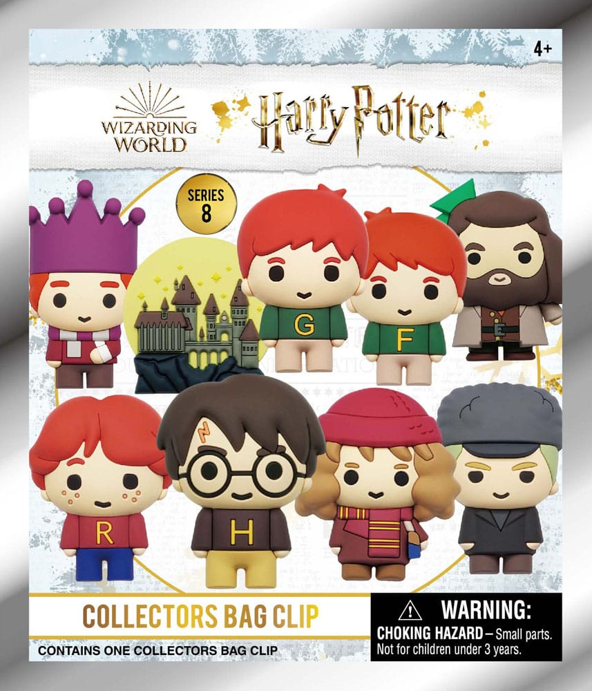 Harry Potter 3D PVC Bag Clips Series 8 Display (24) Monogram Int.