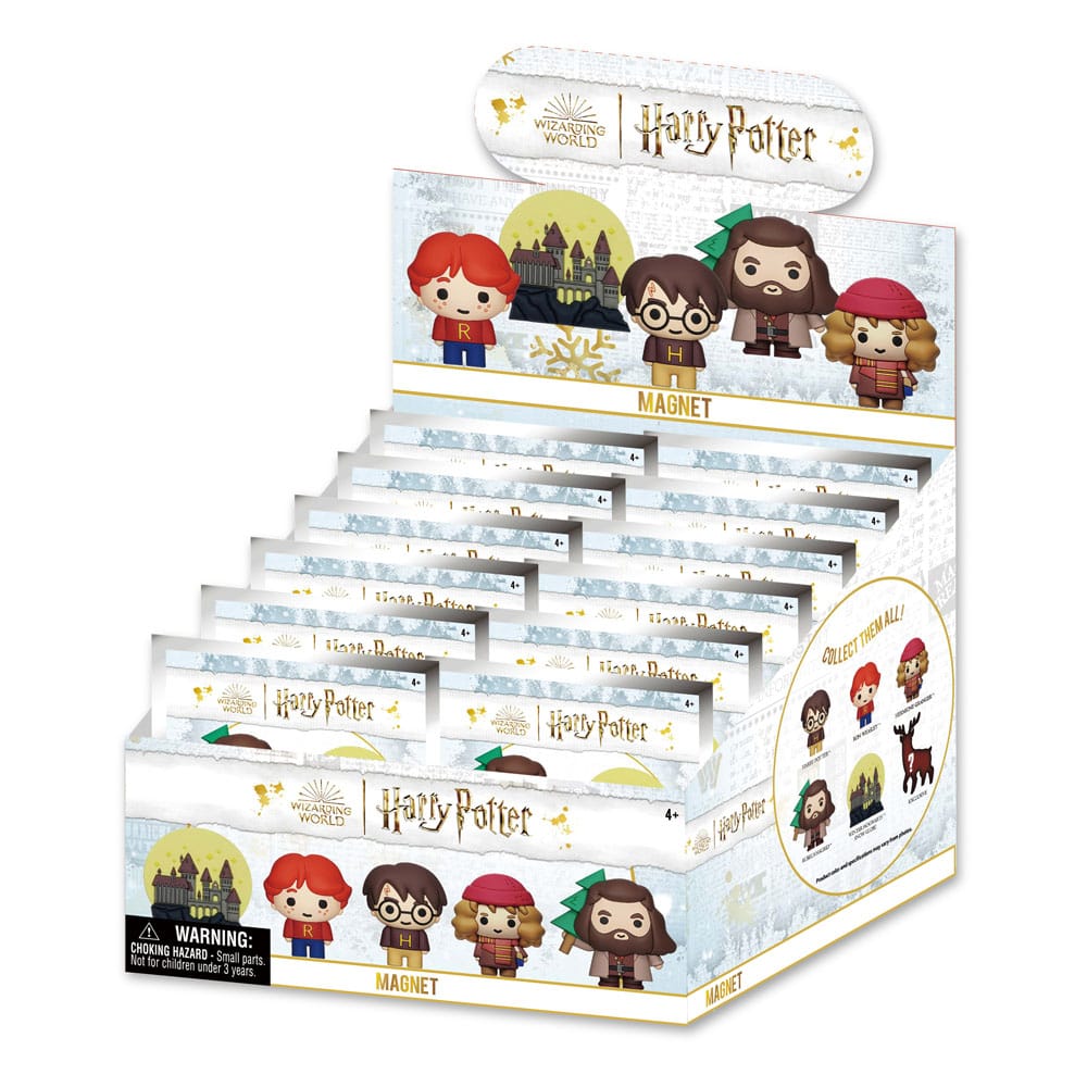 Harry Potter 3D Magnets Julserie Display (12) Monogram Int.