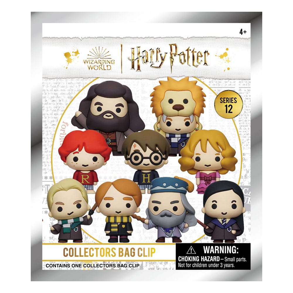 Harry Potter 3D PVC Bag Clips Serie 12 Display (24) Monogram Int.