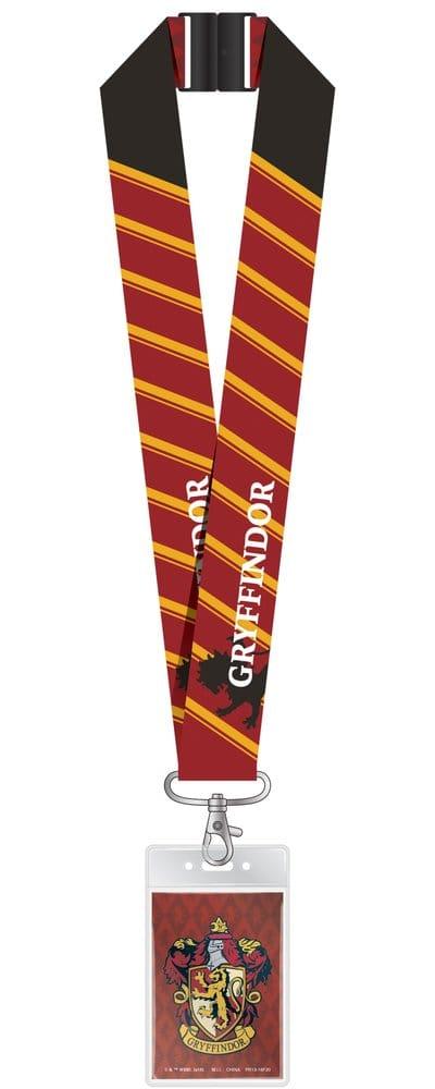 Harry Potter Deluxe Nyckelband med Kortfack Gryffindor Monogram Int.