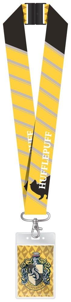 Harry Potter Deluxe Nyckelband med Kortficka Hufflepuff Monogram Int.