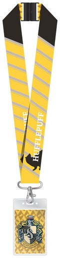 Harry Potter Deluxe Nyckelband med Kortficka Hufflepuff Monogram Int.