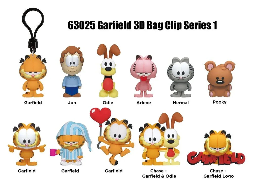 Garfield 3D Foam Bag Clips Serie 1 Display (24) Monogram Int.