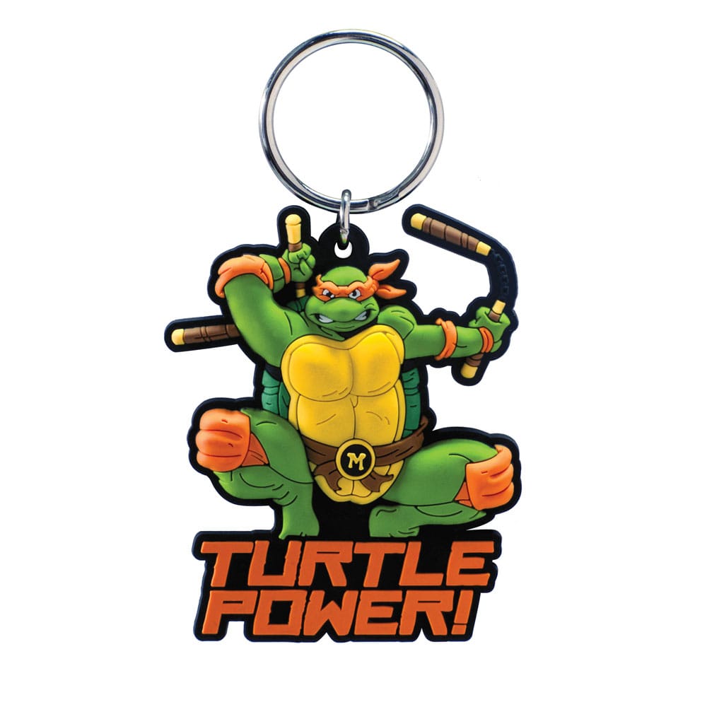 Teenage Mutant Ninja Turtles Soft Touch PVC Bag Clip Michelangelo Monogram Int.