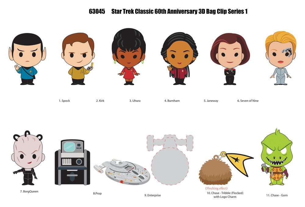 Star Trek 3D Skumväska Clips Serie 1 Display (24)