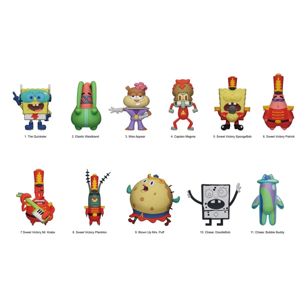 SpongeBob Squarepants 3D PVC Bag Clips Series 6 Display (24) Monogram Int.