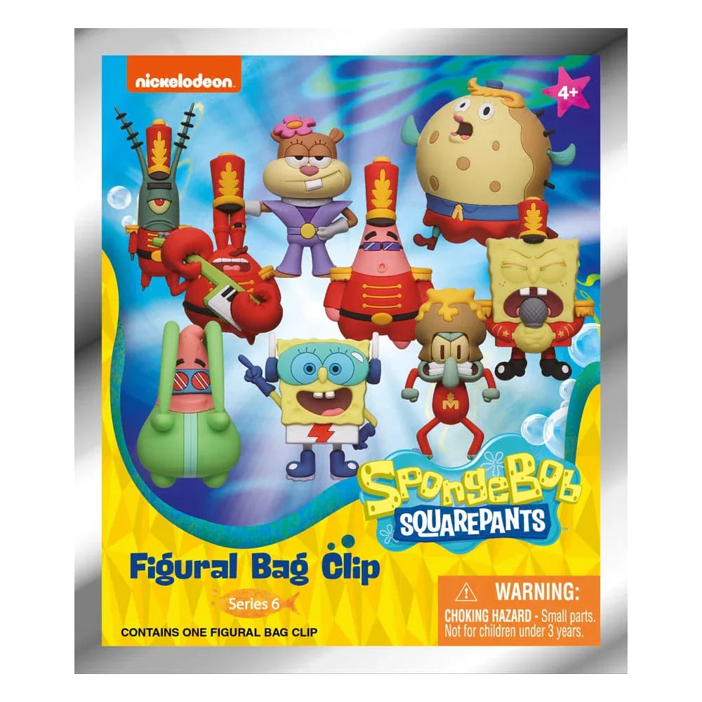 SpongeBob Squarepants 3D PVC Bag Clips Series 6 Display (24) Monogram Int.