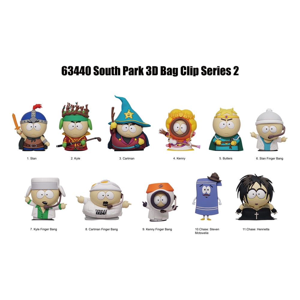 South Park 3D PVC Kasse Clips Serie 2 Display (24) Monogram Int.