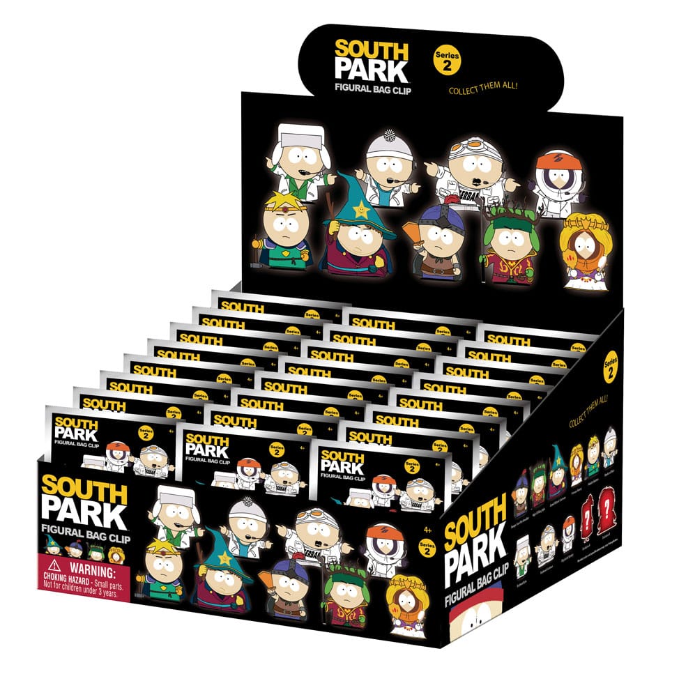 South Park 3D PVC Kasse Clips Serie 2 Display (24) Monogram Int.