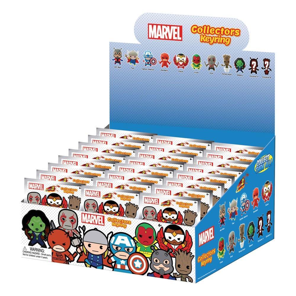 Marvel 3D PVC Bag Clips Series 2 Display (24) Monogram Int.