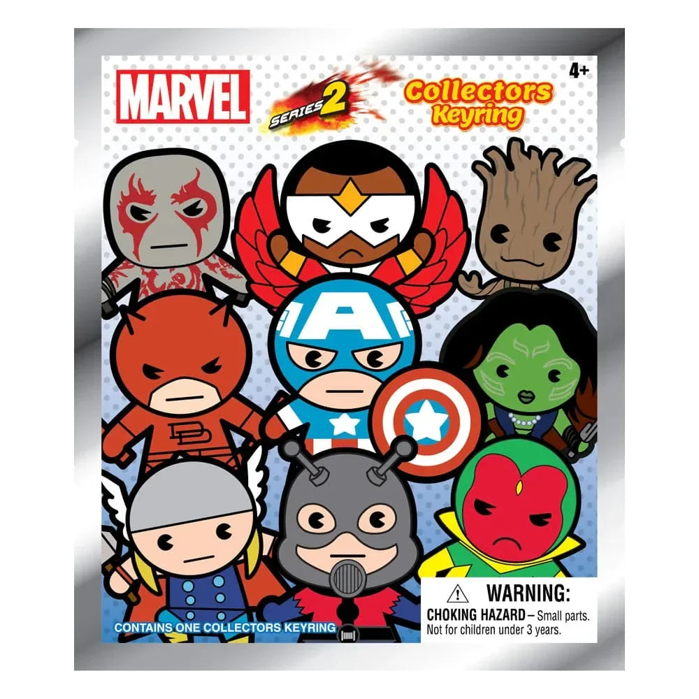 Marvel 3D PVC Bag Clips Series 2 Display (24) Monogram Int.