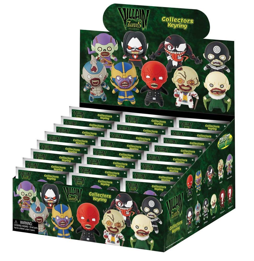Marvel 3D PVC Bag Clips Series 1 Zombies Display (24) Monogram Int.