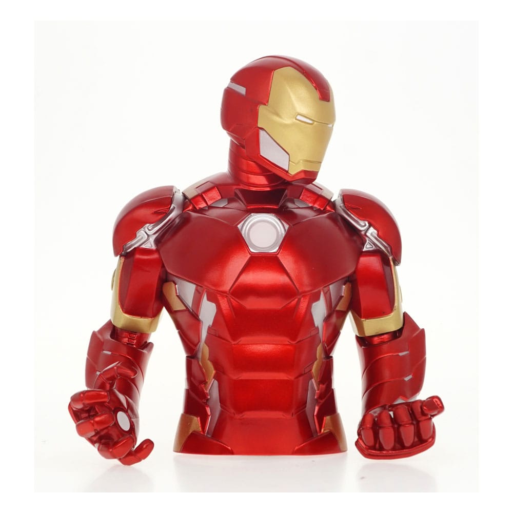 Marvel Figural Bank Iron Man 20 cm – Officiell PVC Myntbank Monogram Int.
