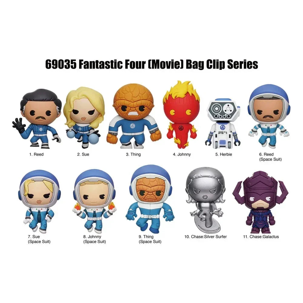 Fantastic Four 3D PVC Bag Clips Monogram Int.