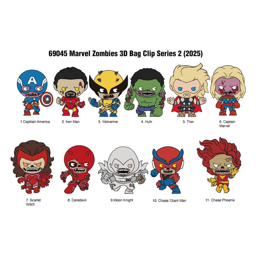 Marvel PVC Bag Clips Series 2 Zombies Display (24) Monogram Int.