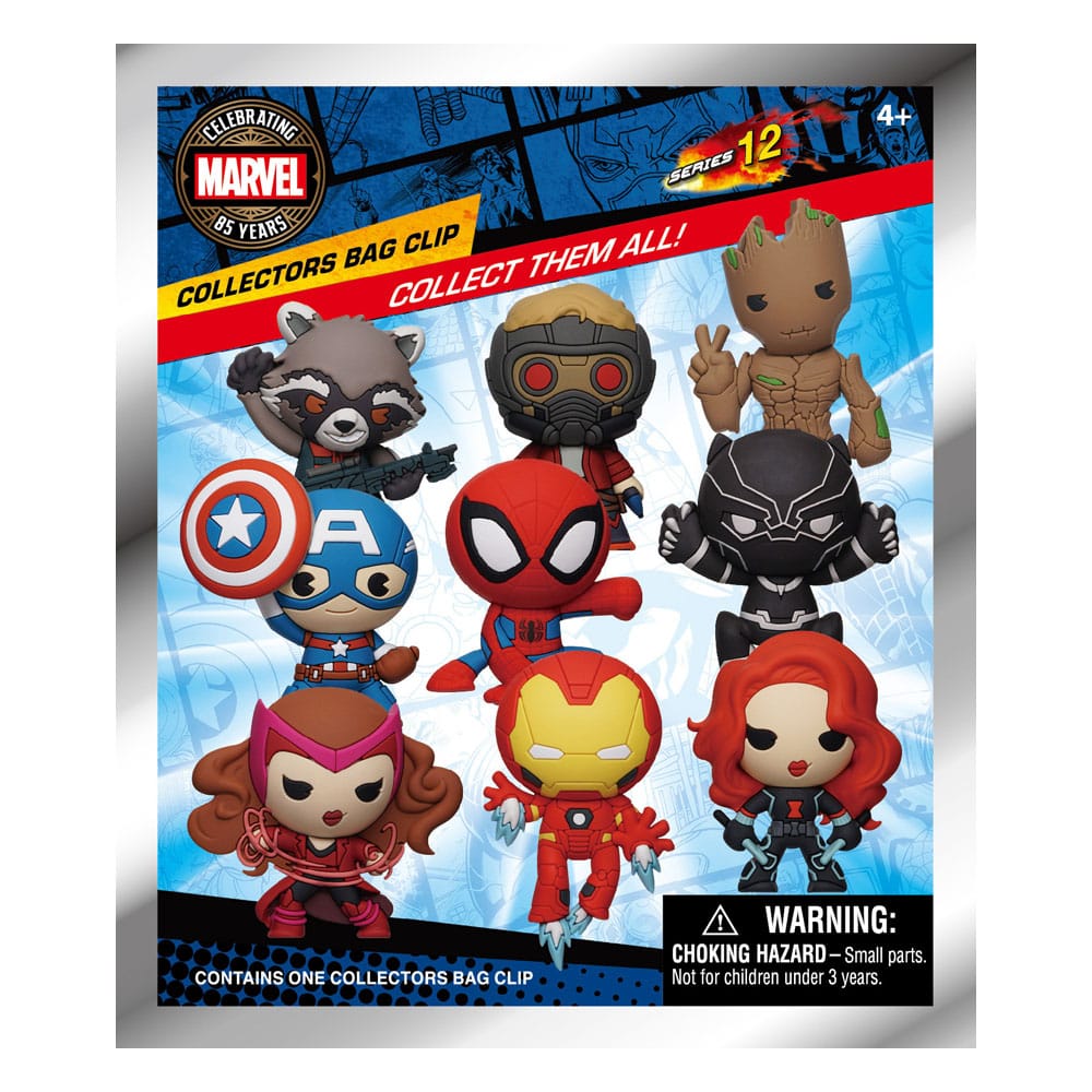 Marvel 3D PVC Bag Clips - 85th Core Comic Series Monogram Int.