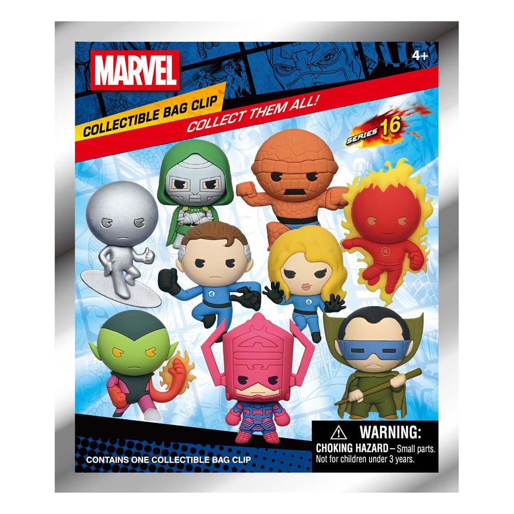 Fantastiska Fyra 3D Skumpåse Klips Display (24) Monogram Int.