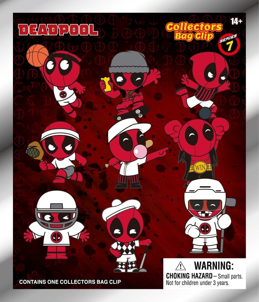 Deadpool 3D PVC-säckklämmor Serie 7 Display (24)