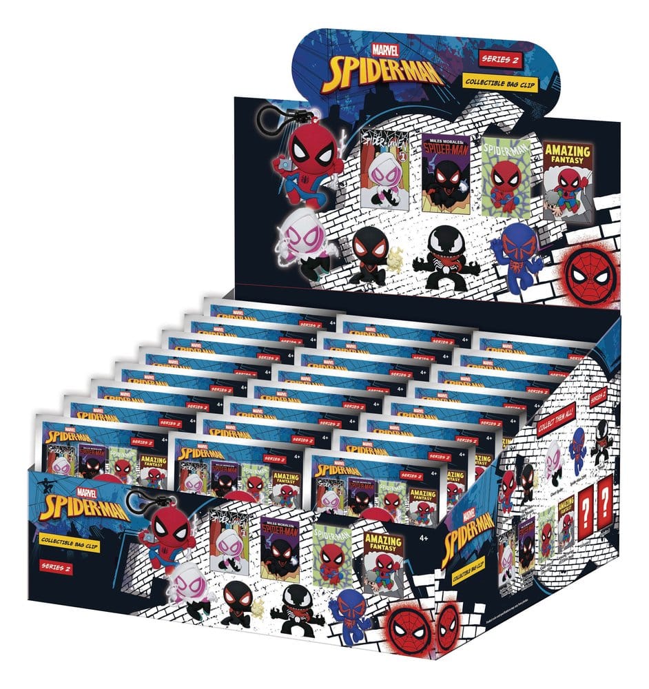 Spider-Man Classic 3D PVC-påsklämma Serie 2 Display (24)