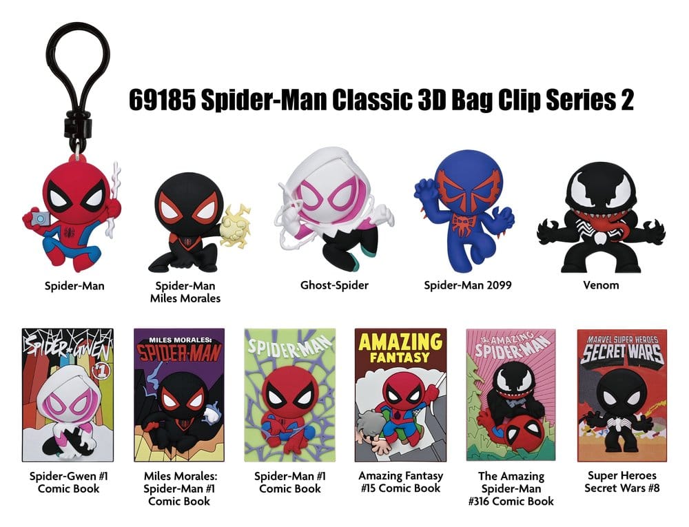 Spider-Man Classic 3D PVC-påsklämma Serie 2 Display (24)