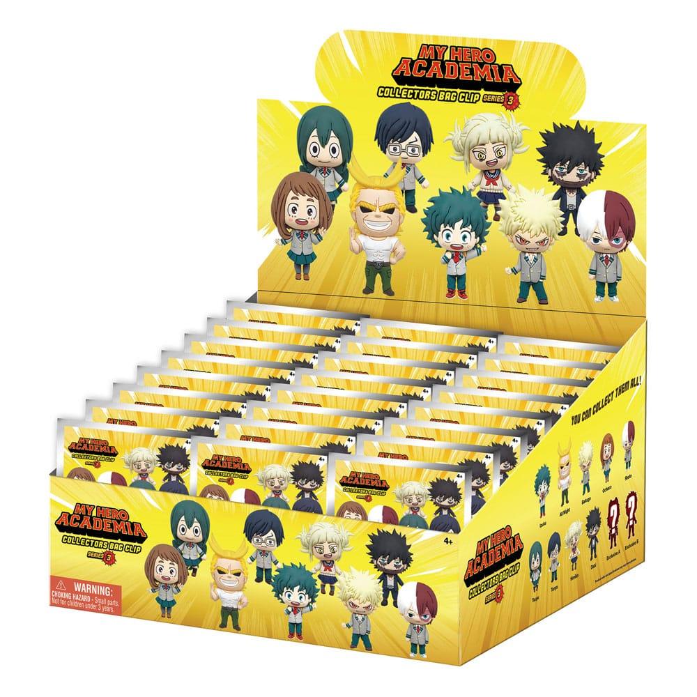 My Hero Academia 3D PVC Bag Clips Series 3 Display (24) Monogram Int.