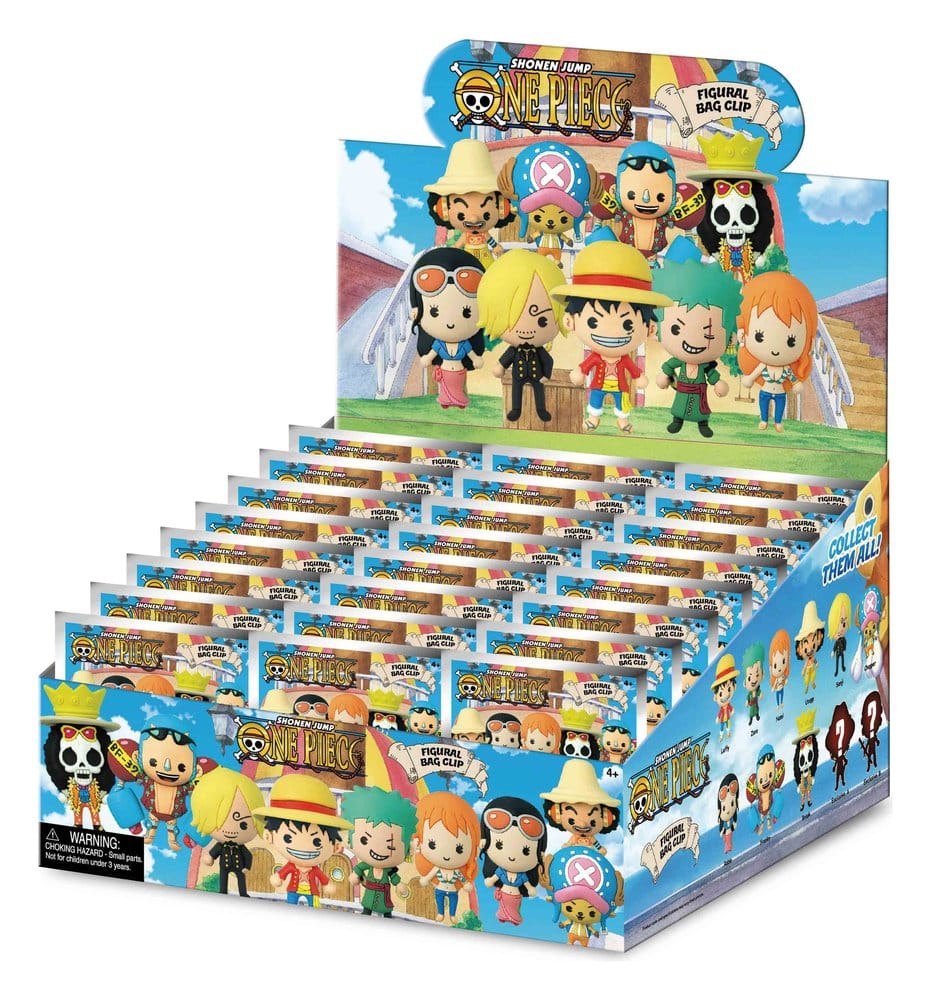 One Piece 3D Foam Bag Clip Series 1 Display (24)