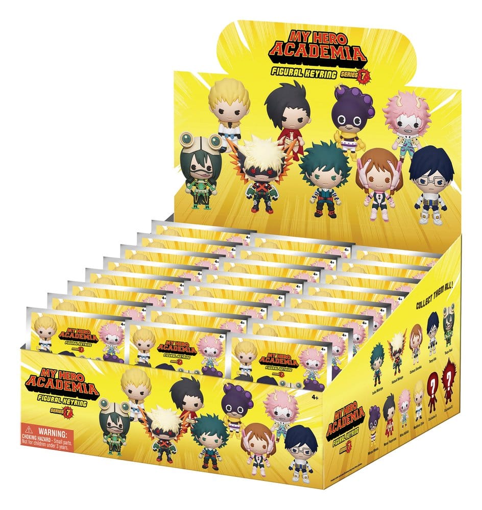 My Hero Academia Serie 7 3D PVC Väskclips Display (24)