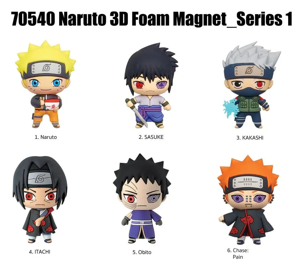 Naruto Magnets blind pack Display (12) Monogram Int.