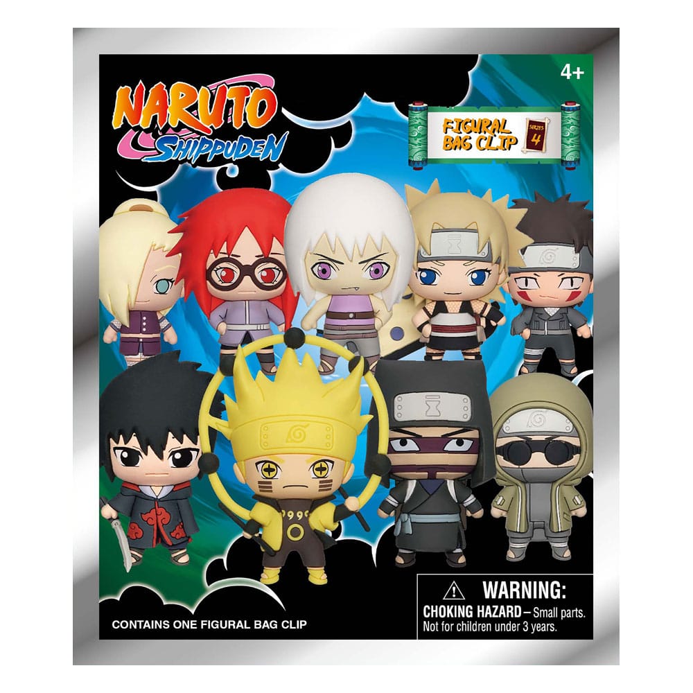 Naruto Shippuden 3D PVC Bag Clips Series 4 Display (24) Monogram Int.