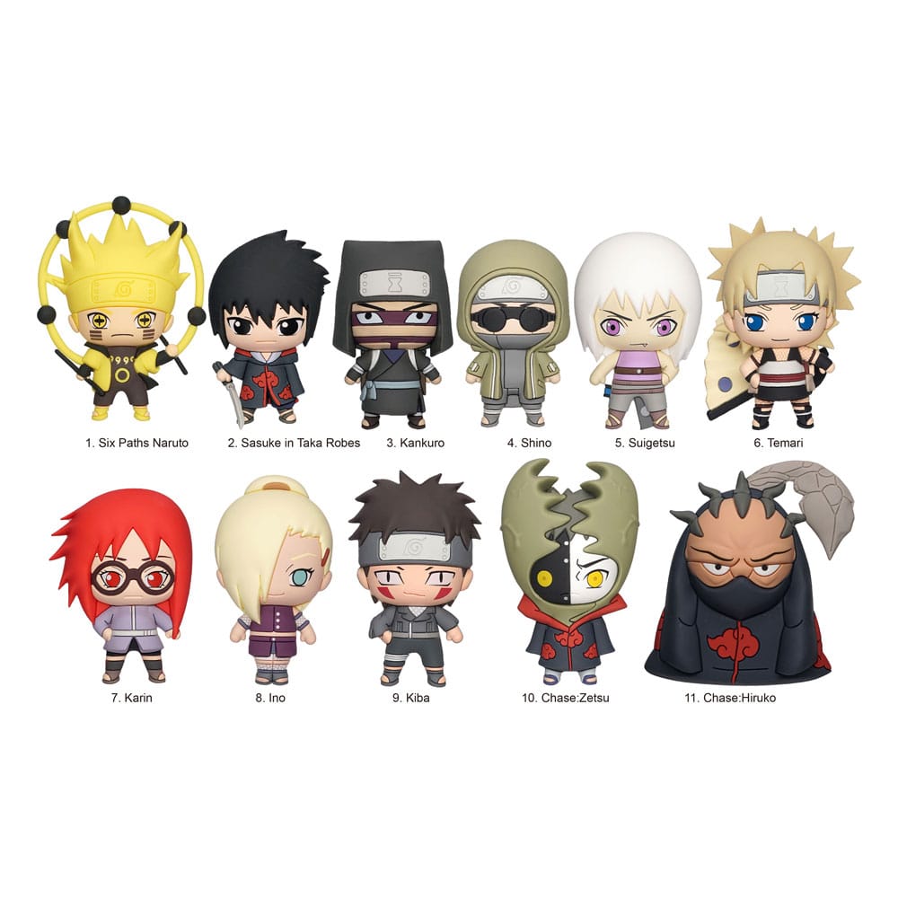Naruto Shippuden 3D PVC Bag Clips Series 4 Display (24) Monogram Int.