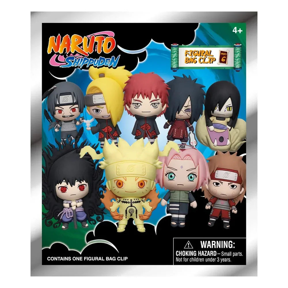 Naruto 3D PVC Bag Clips Serie 6 Display (24) Monogram Int.