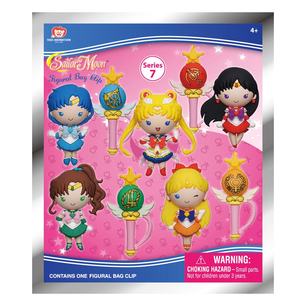 Sailor Moon 3D PVC Bag Clips Serie 7 Display (24) Monogram Int.