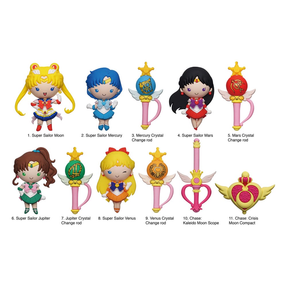 Sailor Moon 3D PVC Bag Clips Serie 7 Display (24) Monogram Int.