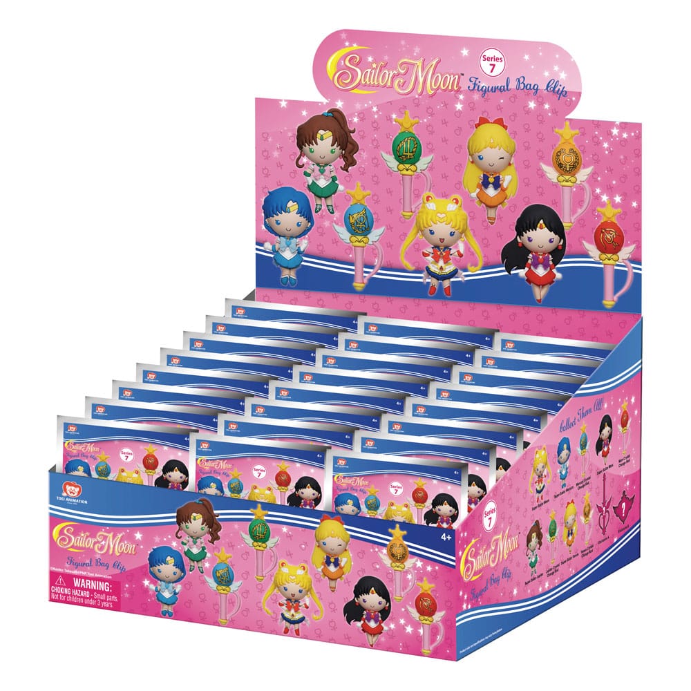 Sailor Moon 3D PVC Bag Clips Serie 7 Display (24) Monogram Int.