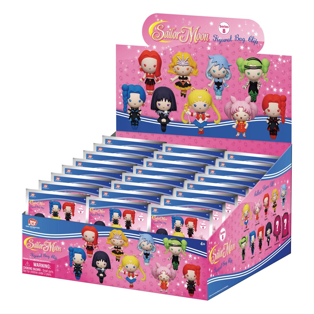 Sailor Moon 3D PVC Bag Clips Serie 8 Display (24) Monogram Int.