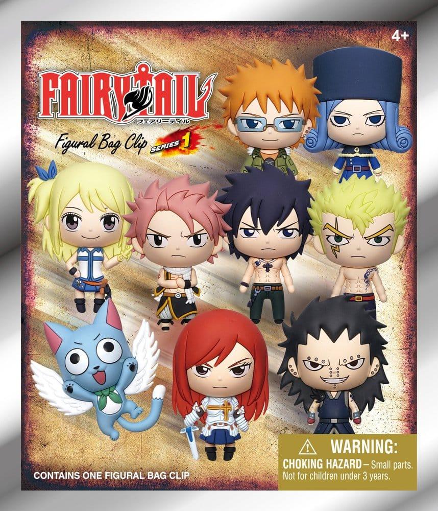 Fairy Tail 3D Foam Bag Clips Serie 1 Display (24) Monogram Int.