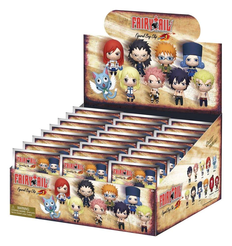 Fairy Tail 3D Foam Bag Clips Serie 1 Display (24) Monogram Int.