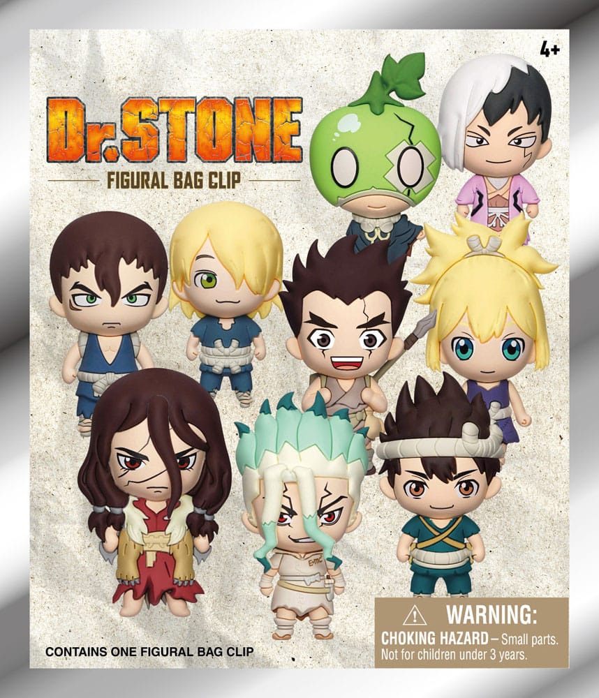 Dr. Stone 3D PVC Bag Clips Series 1 Display (24) Monogram Int.