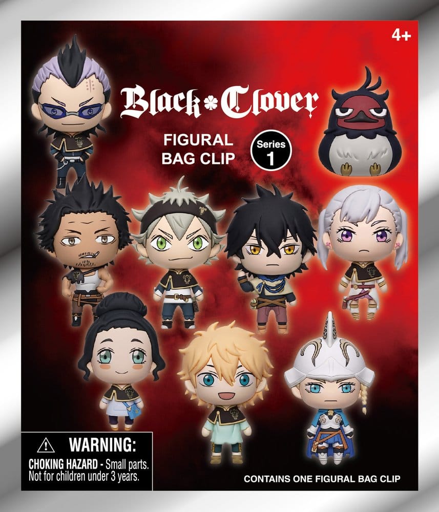 Black Clover 3D Foam Bag Clip Series 1 Display (24)