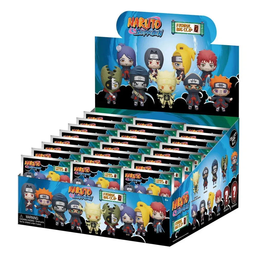 Naruto 3D Foam Bag Clips Series 7 Display (24) Monogram Int.