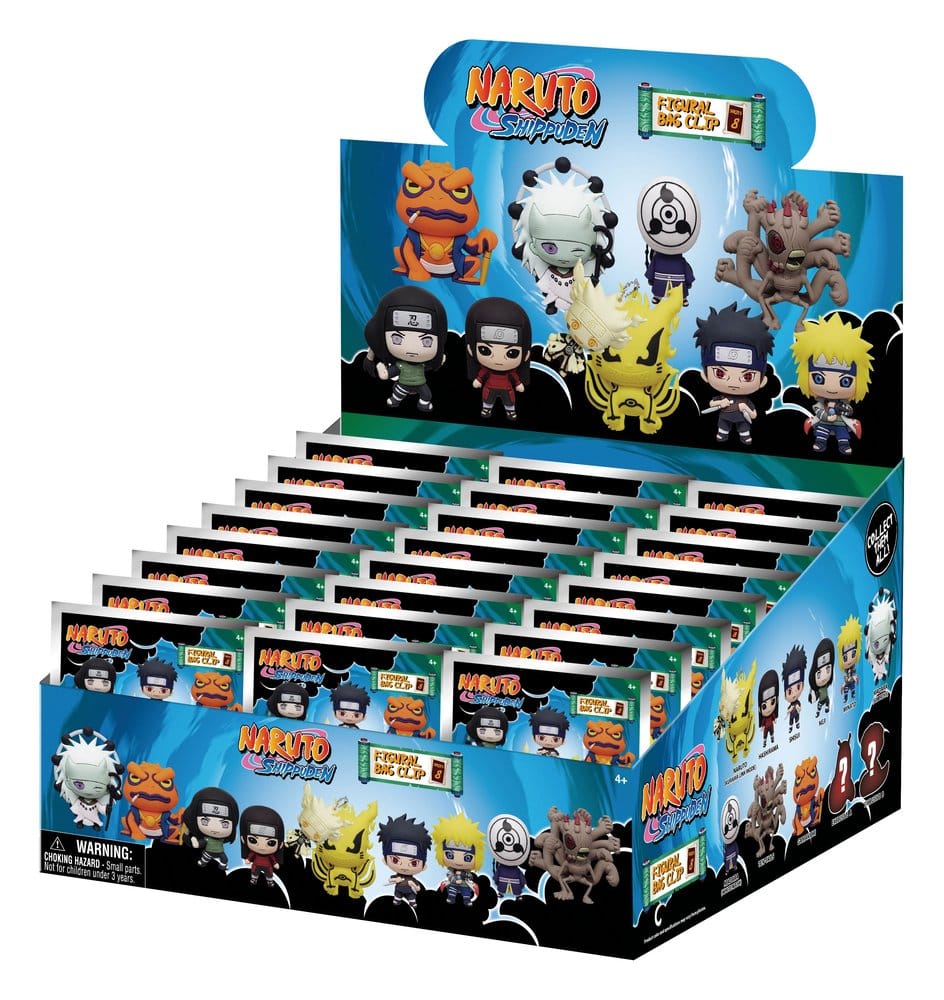 Naruto 3D Skumpåseklämma Serie 8 Display (24)