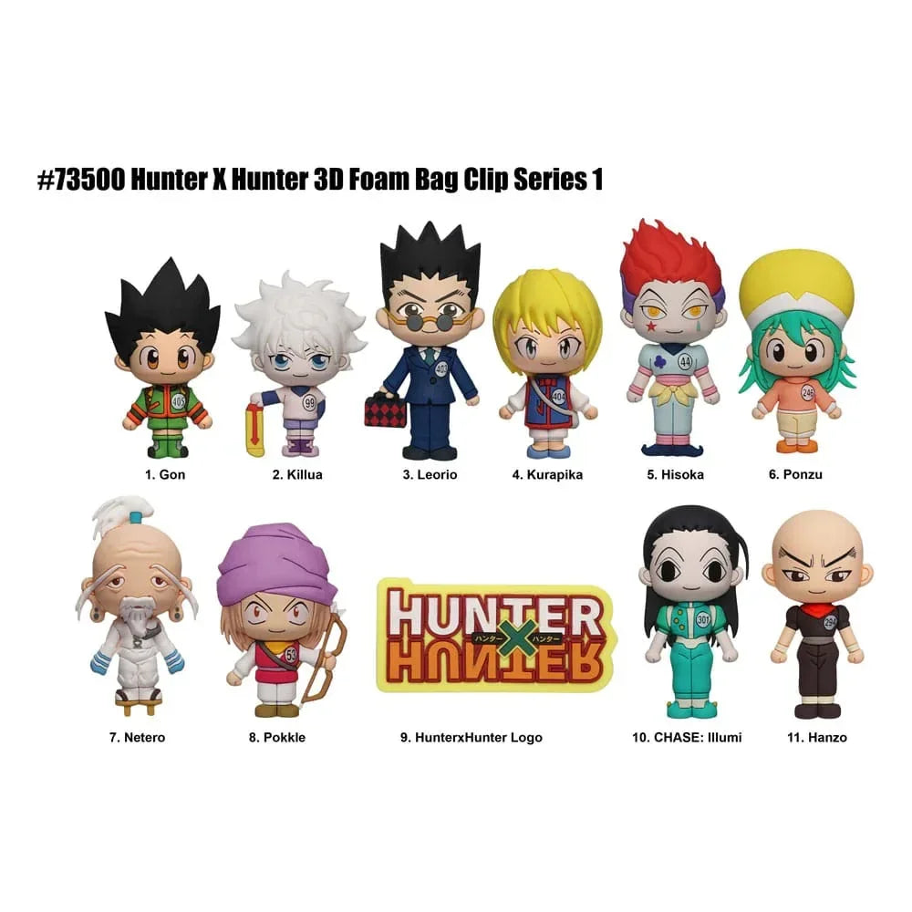 Hunter x Hunter 3D Foam Bag Clips Series 1 Display (24) Monogram Int.