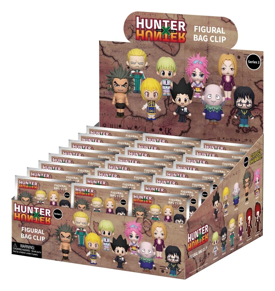 Hunter × Hunter 3D Foam Bag Clips Serie 2 Display (24)