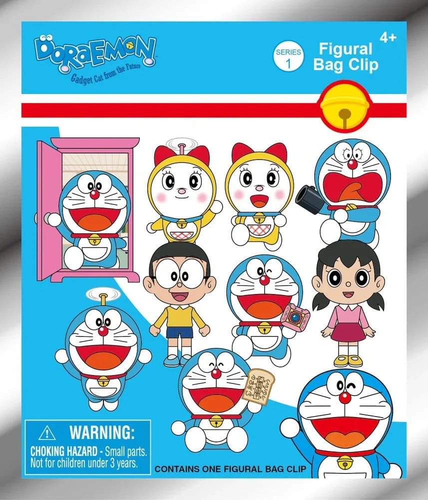 Doraemon 3D Foam Bag Clips Serie 1 Display (24) Monogram Int.