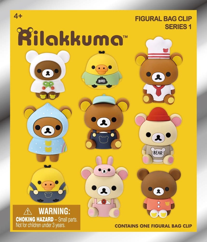 Rilakkuma 3D PVC-påsklämma Serie 1 Blindbags Display (24)