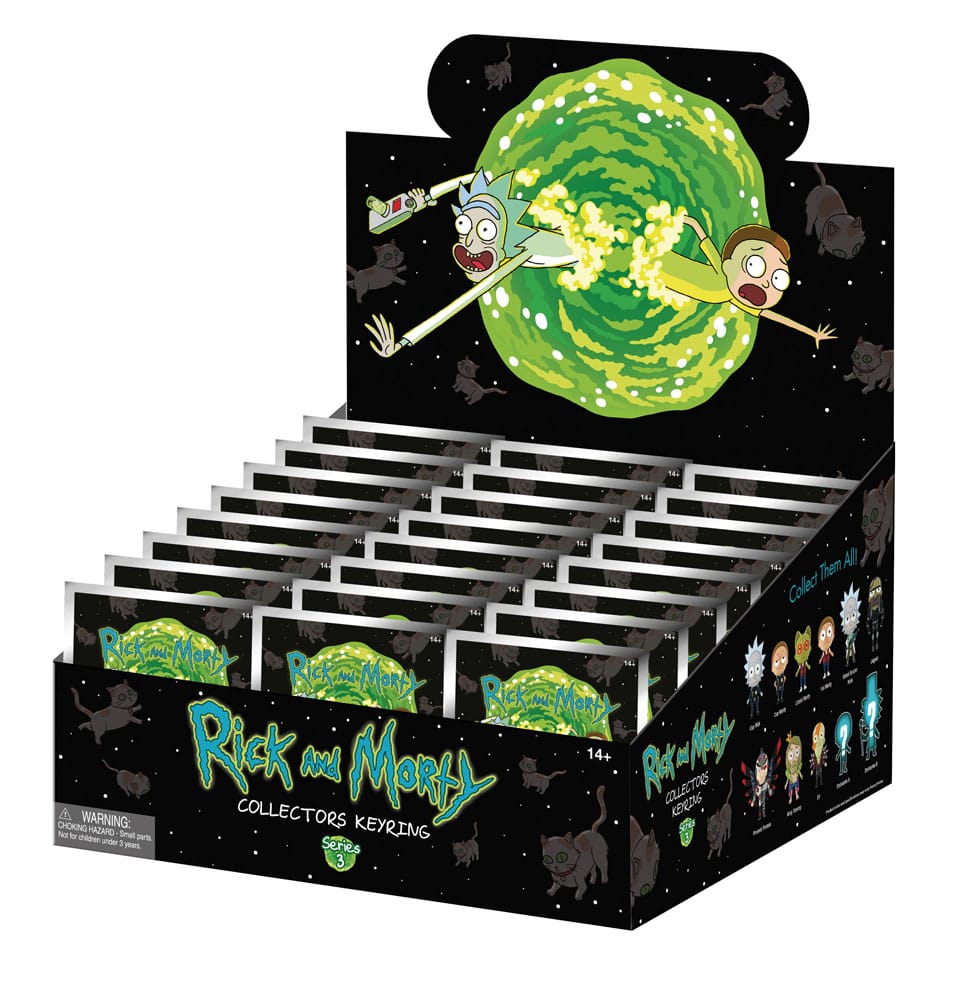 Rick and Morty PVC Bag Clips Series 3 Display (24) Monogram Int.