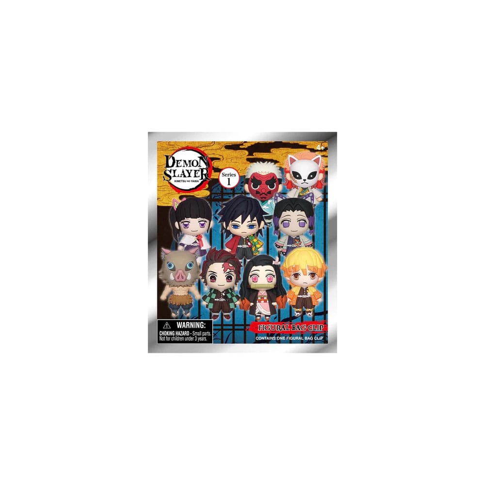Demon Slayer: Kimetsu no Yaiba Display med 24 officiella PVC-påsklämma