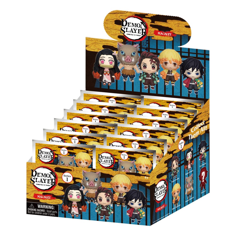 Demon Slayer: Kimetsu no Yaiba 3D Magnets Series 1 - Display (12) Monogram Int.